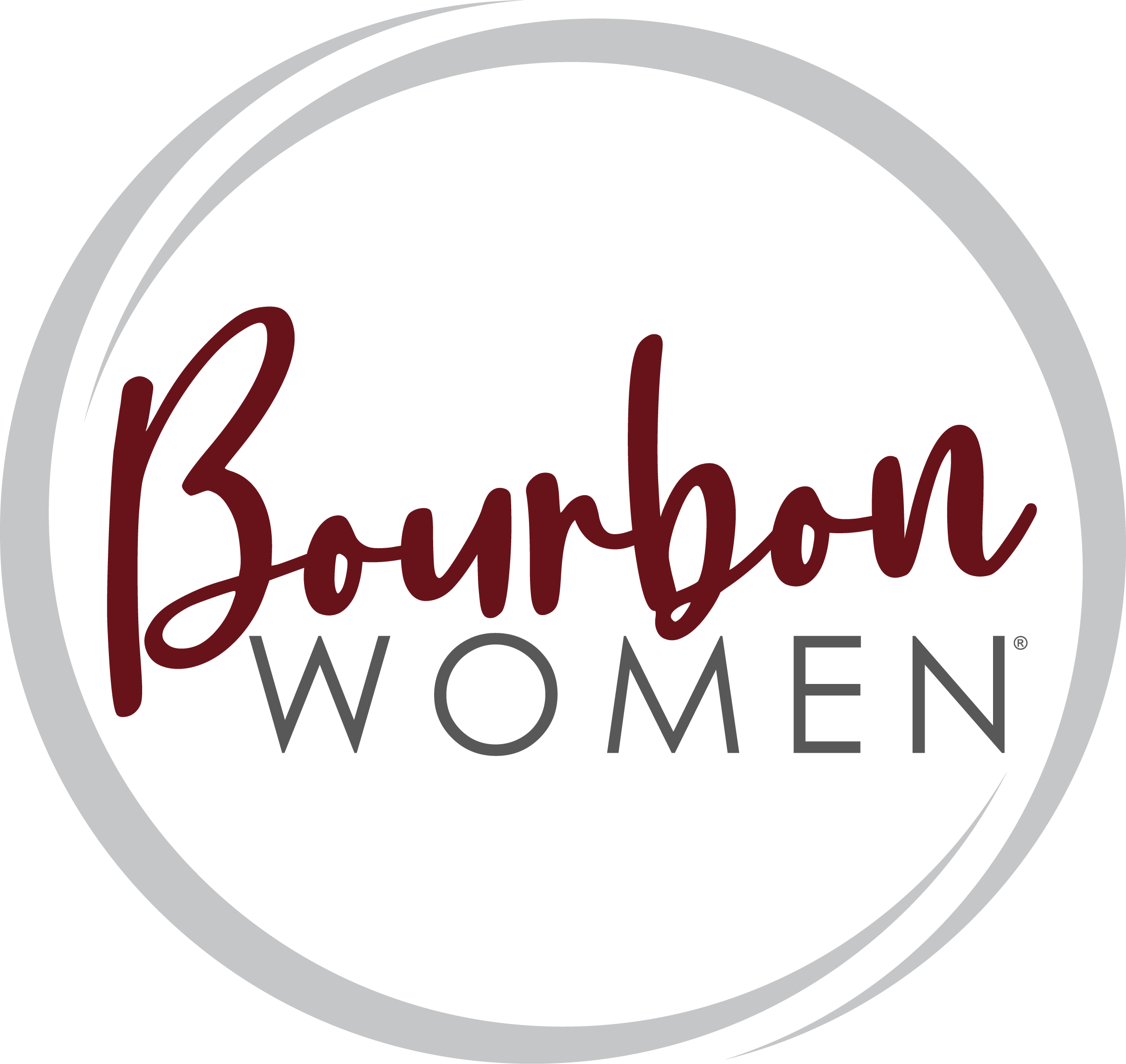 2023 New BW Circle Logo Burgundy and Gray