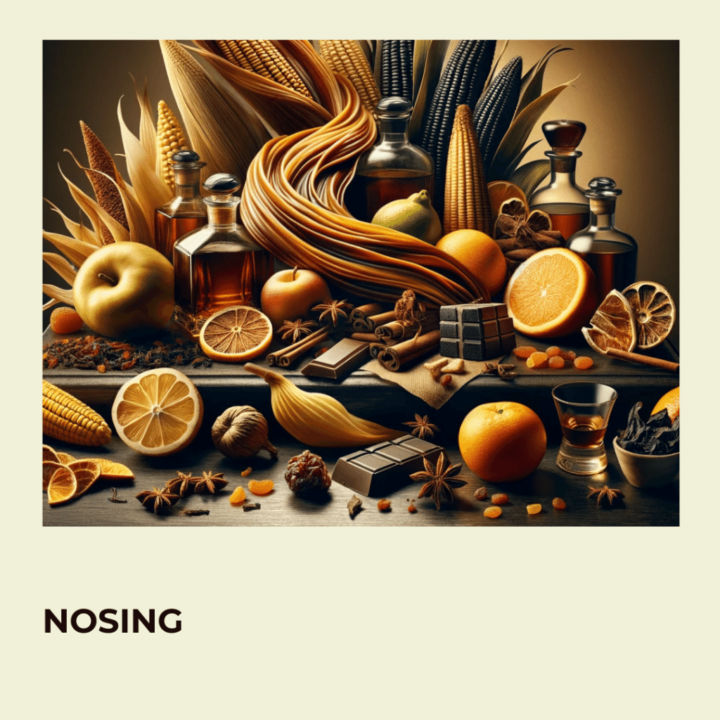 a graphic with all the different food items for nosing