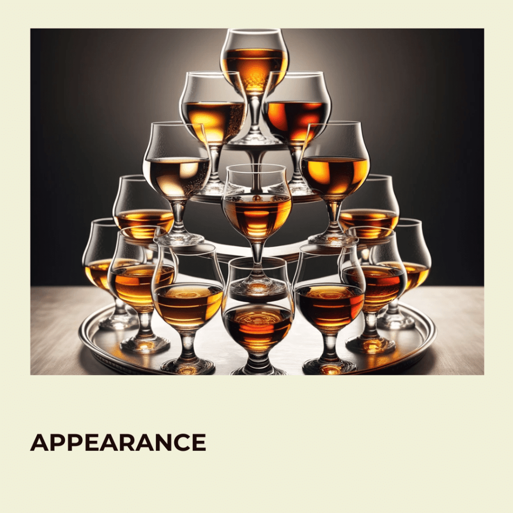 a pyramid of whiskey glasses